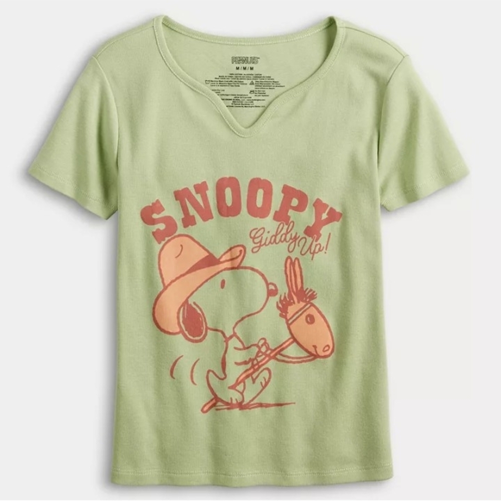 Peanuts Snoopy Giddy Up Graphic T-Shirt for Youth - Picture 3 of 7